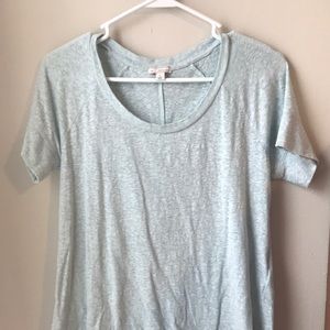 Sea foam green scoop-neck shirt